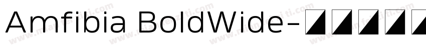 Amfibia BoldWide字体转换